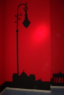 Wandgestaltung: Max Schmeling Ausstellung, Box-Raum, Jagdschlo&szlig; Gro&szlig; Sch&ouml;nebeck, Schorfheide