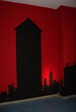 Wandgestaltung: Max Schmeling Ausstellung, Box-Raum, Jagdschlo&szlig; Gro&szlig; Sch&ouml;nebeck, Schorfheide