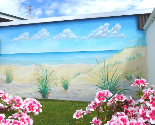 Anne Kraatz - Lebendige Gestaltung - Wandmalerei Fassadenmalerei-Ferienwohnung 01