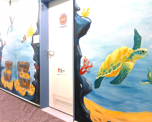 Anne Kraatz - Lebendige Gestaltung - Wandmalerei Wandmalerei Kindergarten Flur 01