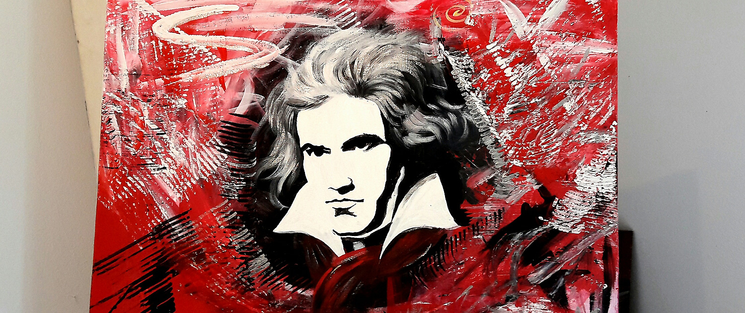 Anne Kraatz - Lebendige Gestaltung - Malerei auf Leinwand Beethoven