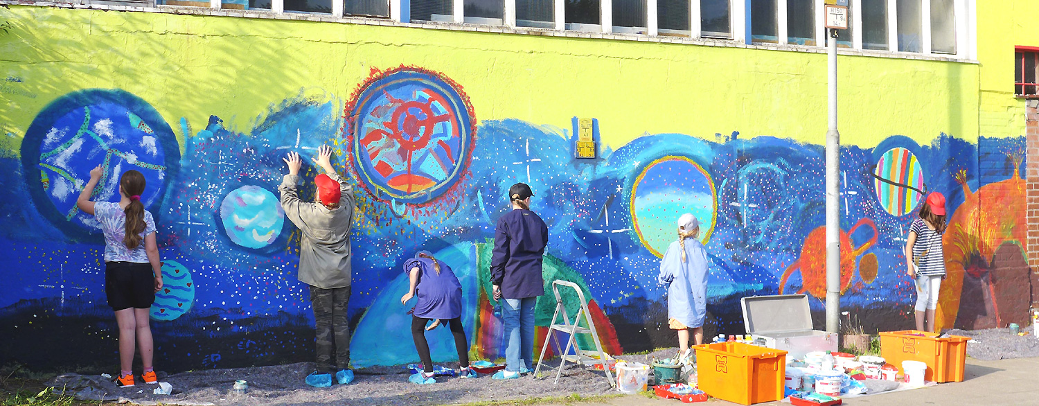 Anne Kraatz_Lebendige Gestaltung_Wandmalerei_Gruppenprojekte_Workshops Anne Kraatz_Lebendige Gestaltung_Wandmalerei_Gruppenprojekte_Workshops